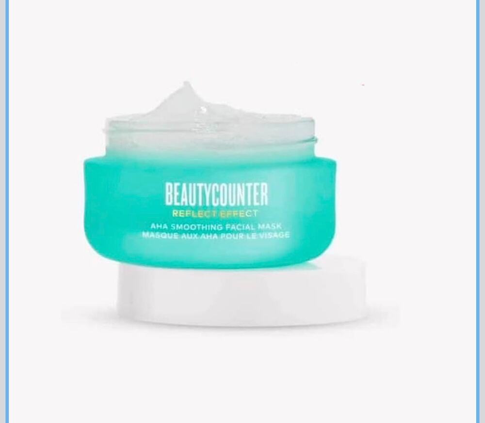 New beauty counter reflect effect aha smoothing facial mask
